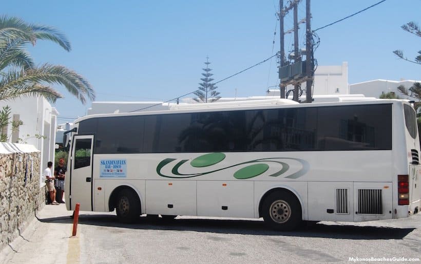 Mykonos beach bus