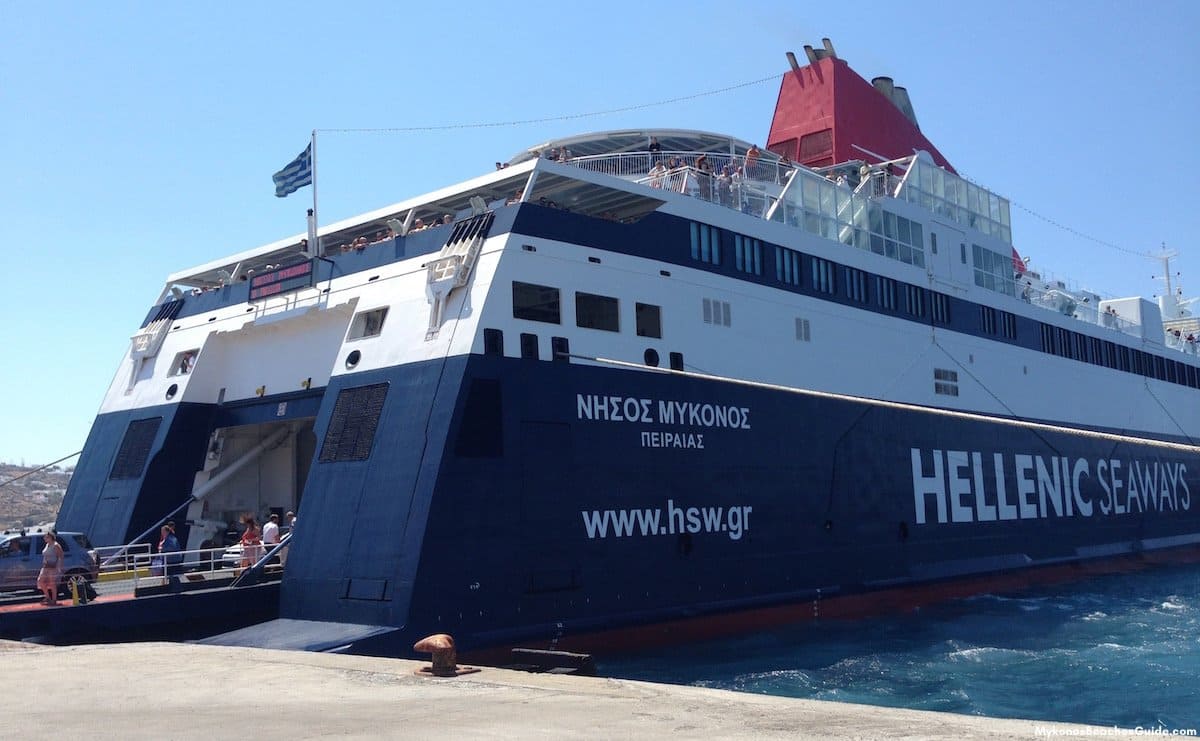 mykonos to paros ferry